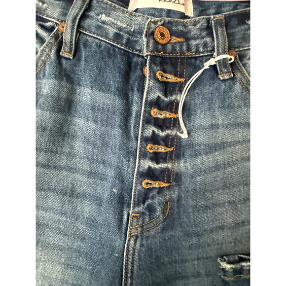 KanCan 90’s Flare distressed denim jeans womens 9/28 Tall - Picture 5 of 10